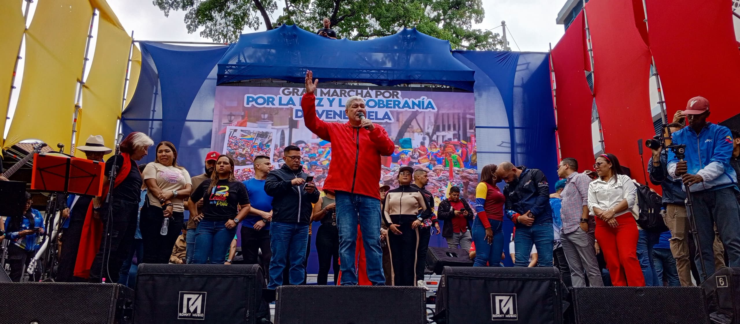 GRAN MARCHA VENEZOLANA DEFENDIÓ LA PAZ Y SOBERANÍA DEL PAÍS CON LIDERES DEL PSUV