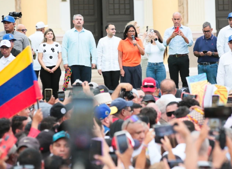 DELCY RODRÍGUEZ ENCABEZA PEREGRINACIÓN NACIONAL POR LA PAZ Y EL FIN DE SANCIONES