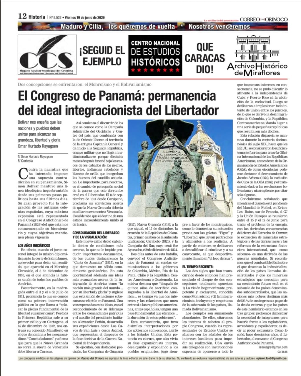 EL CONGRESO DE PANAMÁ: PERMANENCIA DEL IDEAL INTEGRACIONISTA DEL LIBERTADOR