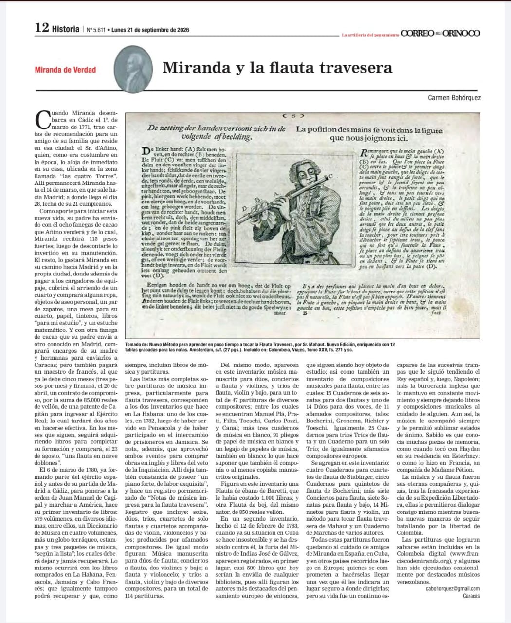Miranda y la flauta travesera