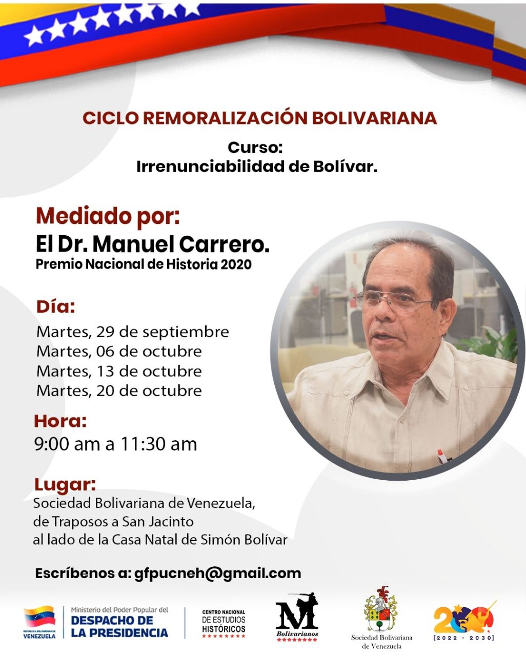 Curso «Irrenunciabilidad de Bolívar»