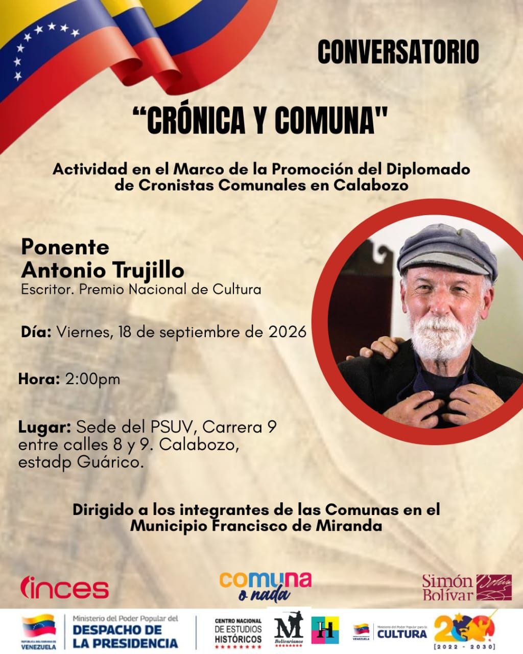 Conversatorio «Crónica y Comuna”