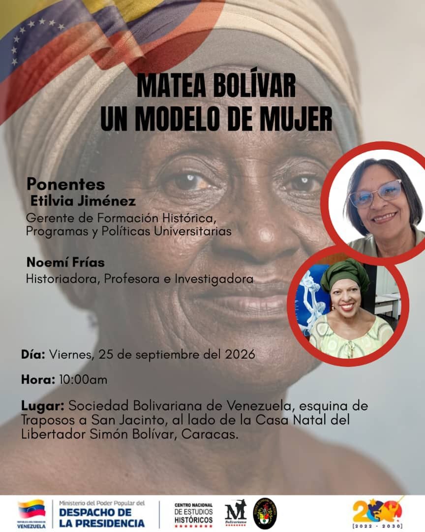 Conversatorio: Matea Bolívar – Un modelo de mujer